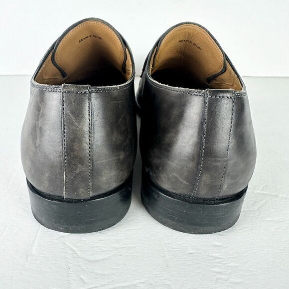 Magnanni Marco Monk Strap Leather Dress Shoe Size 8 Gray Plain Toe main image 7